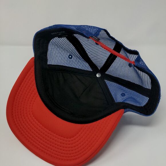 Quiksilver Snapback Mesh Back Trucker Hat Multi Youth OSFM Colorblock - Picture 6 of 7